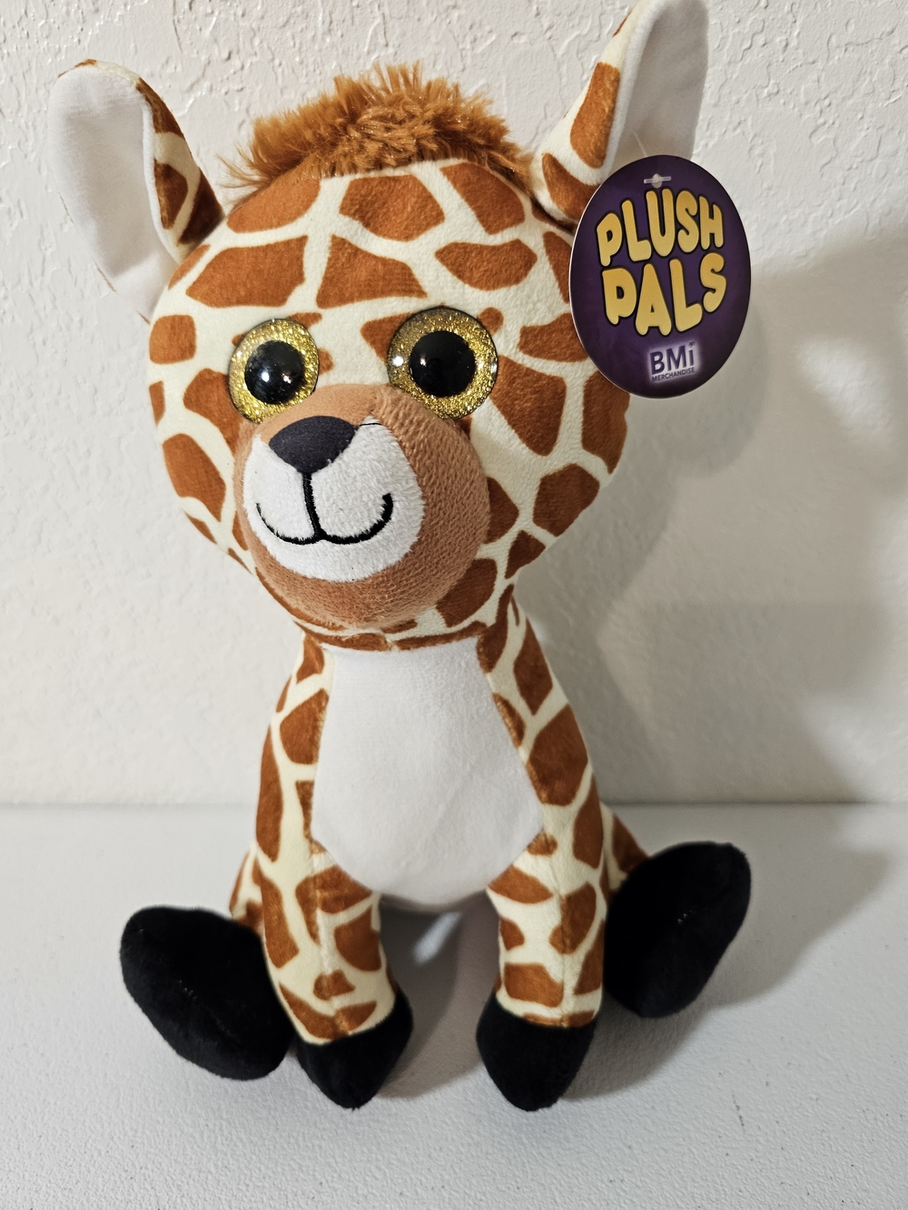 Plush Pals Giraffe Plush Stuffed Animal, Brown White Black, 6-14 in, Tags, 2023